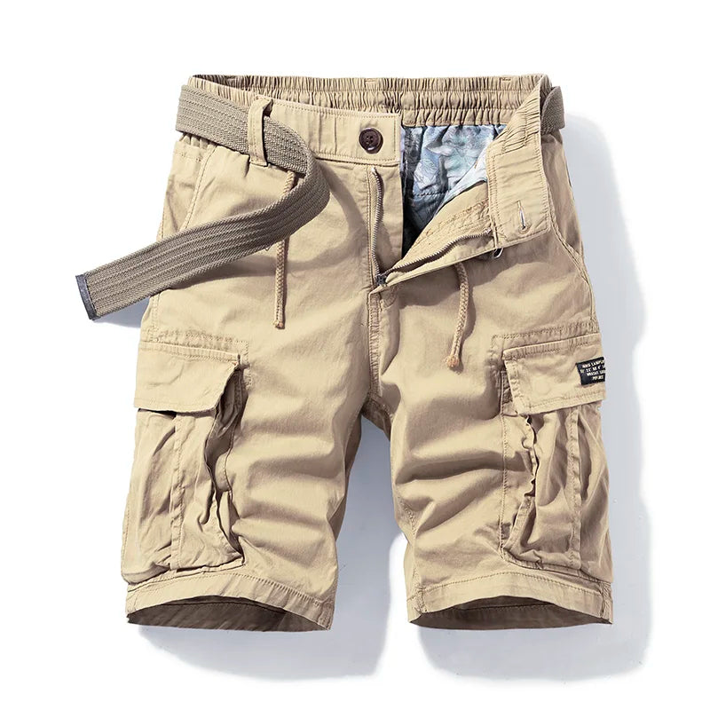 Sammy Jackson Cotton Cargo Shorts Koenraad Classic Fit Multi Pocket