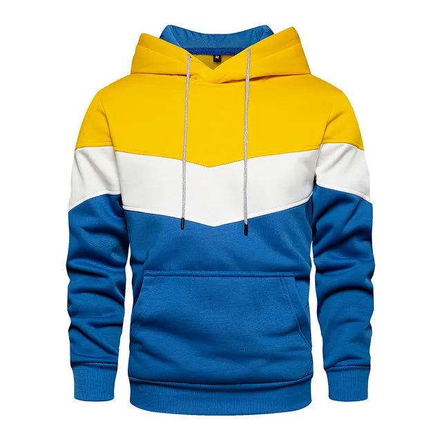 Sammy Jackson Authentic Patchwork Hoodie Featuring Warm Fleece