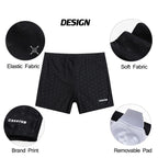 Sammy Jackson Jesse Men's Swim Shorts Quilted Support Black