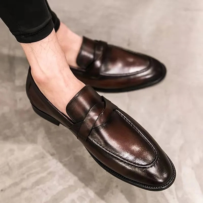 Sartorian Men's Genuine Leather Penny Loafer Slip On Dress Shoe