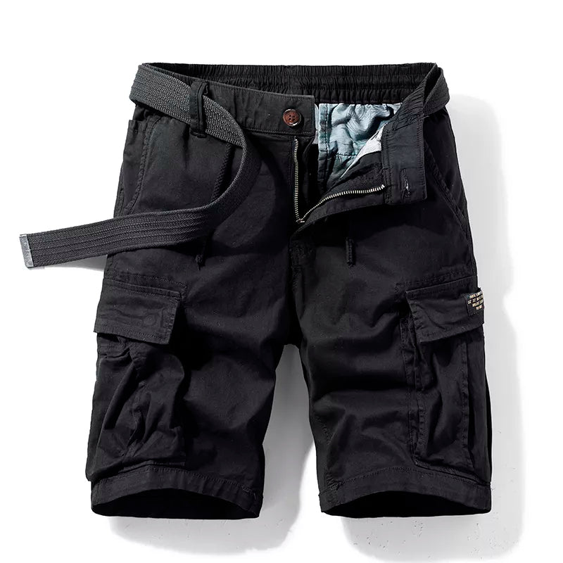 Sammy Jackson Cotton Cargo Shorts Koenraad Classic Fit Multi Pocket