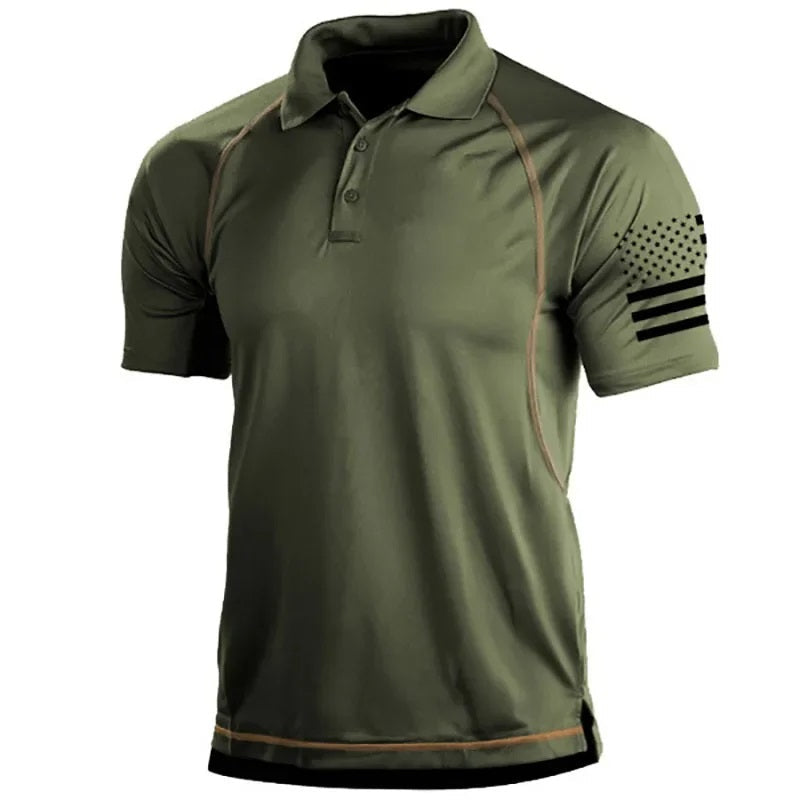 Sammy Jackson Arnold Men Tactical Sports Comfortable Polo Shirt