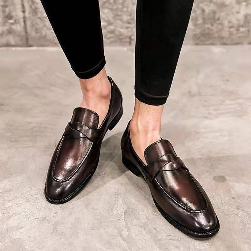 Sartorian Men's Genuine Leather Penny Loafer Slip On Dress Shoe