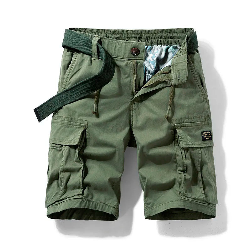 Sammy Jackson Cotton Cargo Shorts Koenraad Classic Fit Multi Pocket