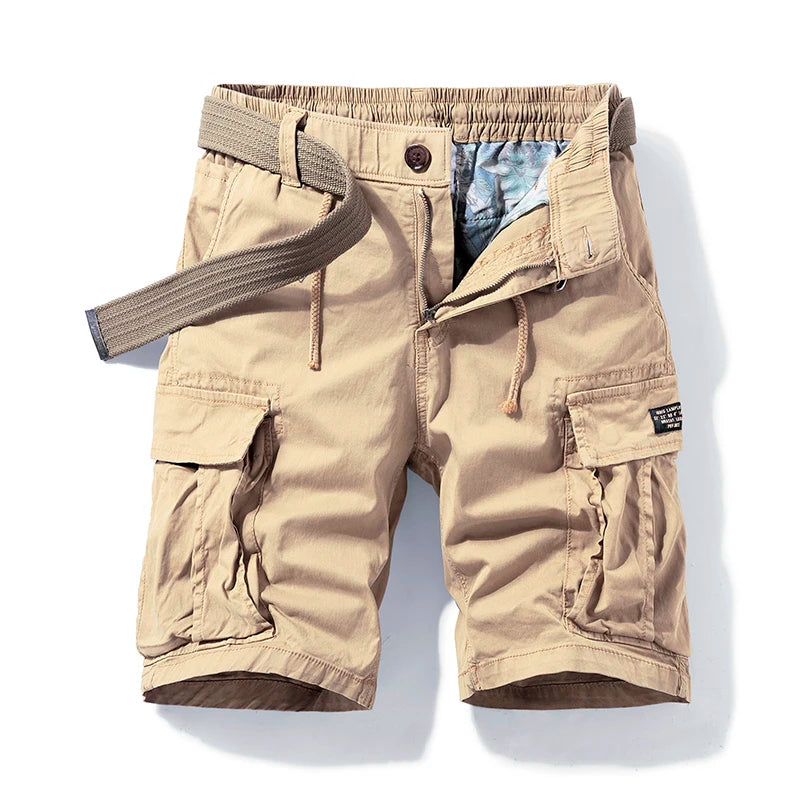 Sammy Jackson Cotton Cargo Shorts Koenraad Classic Fit Multi Pocket