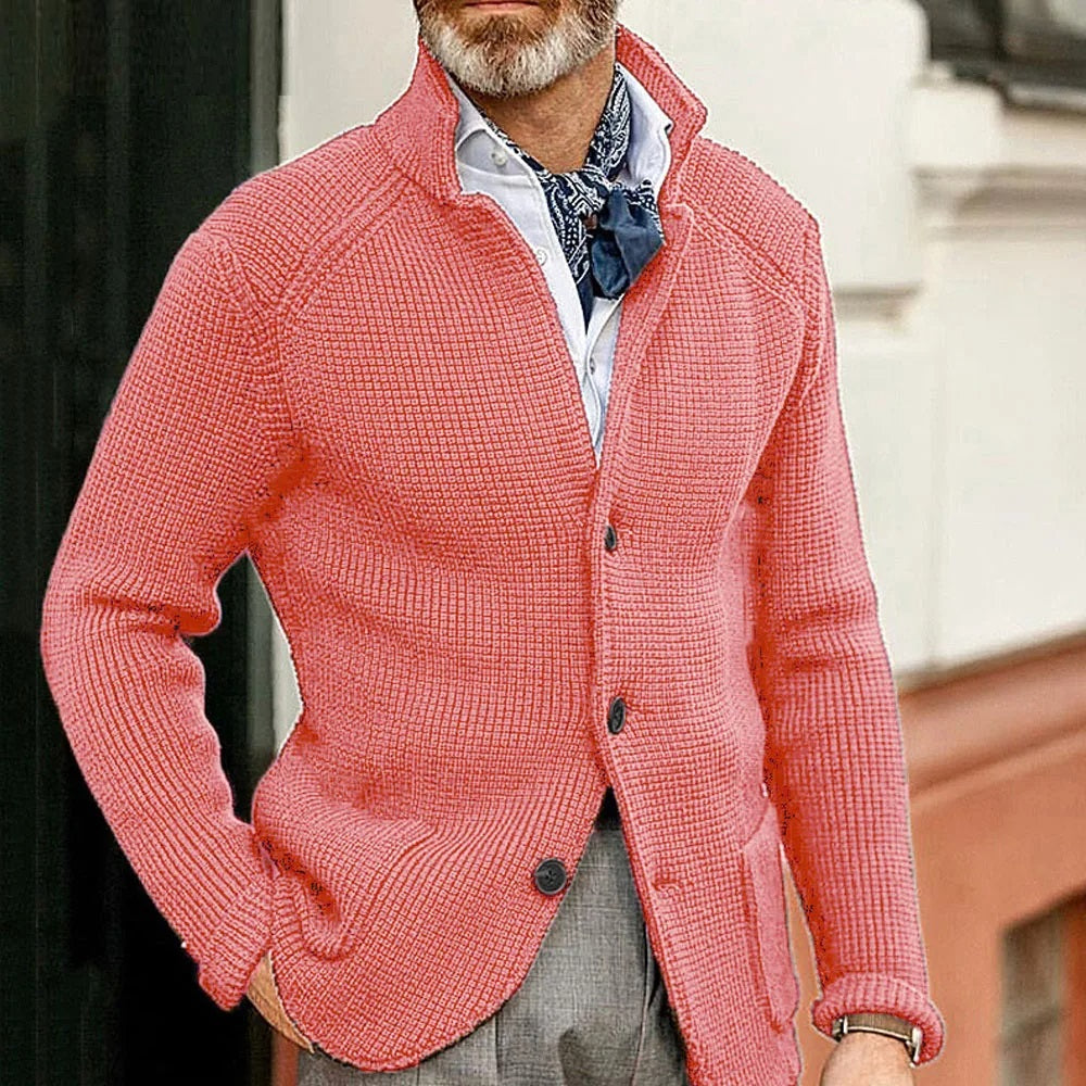 Sammy Jackson Pocketknit Warm Winter Vest With Stand Collar And Pockets