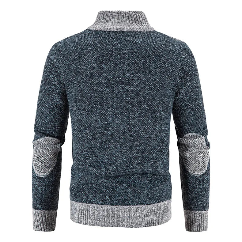 Sammy Jackson Zip Front Knit Vest High Neck Casual Warm Layer
