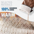 Julien Mens Touchscreen Leather Winter Gloves With Cashmere Lining