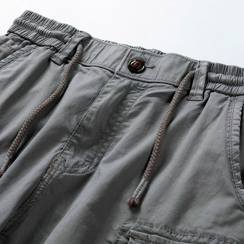 Sammy Jackson Cotton Cargo Shorts Koenraad Classic Fit Multi Pocket