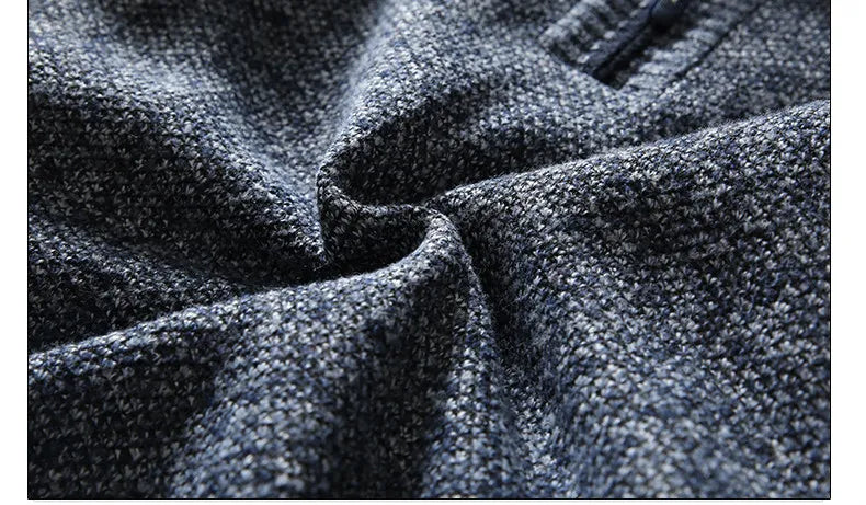 Sammy Jackson Mens Heavy Weight Wool Half Zip Winter Sweater