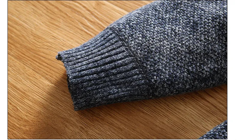 Sammy Jackson Mens Heavy Weight Wool Half Zip Winter Sweater