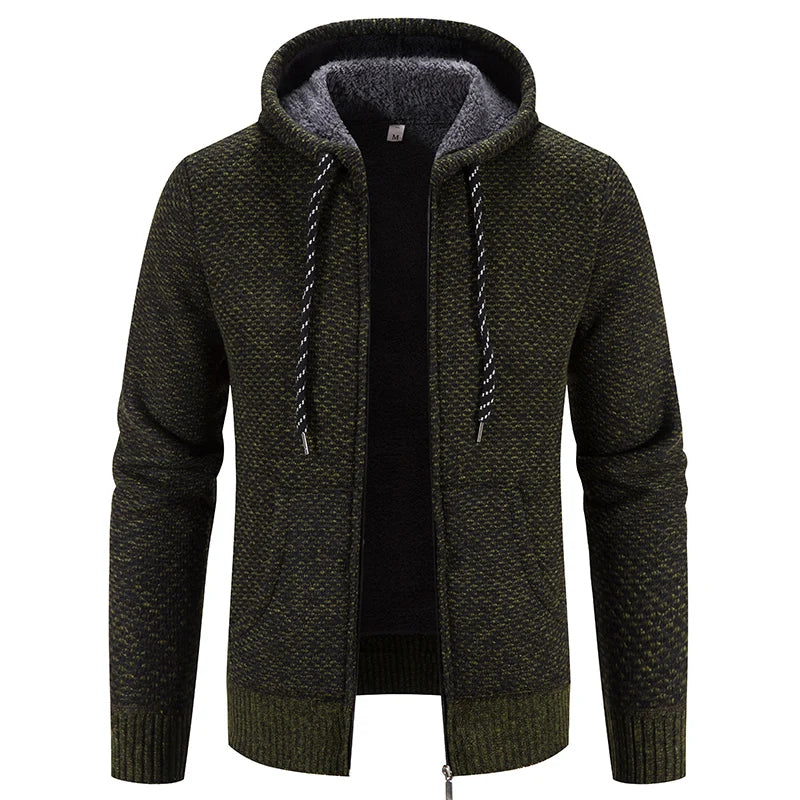 Sammy Jackson Semi Knit Hooded Vest Warm Comfortable Streetwear Top