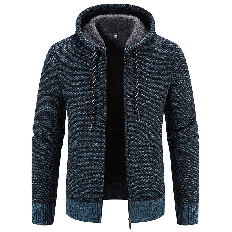 Sammy Jackson Semi Knit Hooded Vest Warm Comfortable Streetwear Top