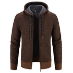 Sammy Jackson Semi Knit Hooded Vest Warm Comfortable Streetwear Top