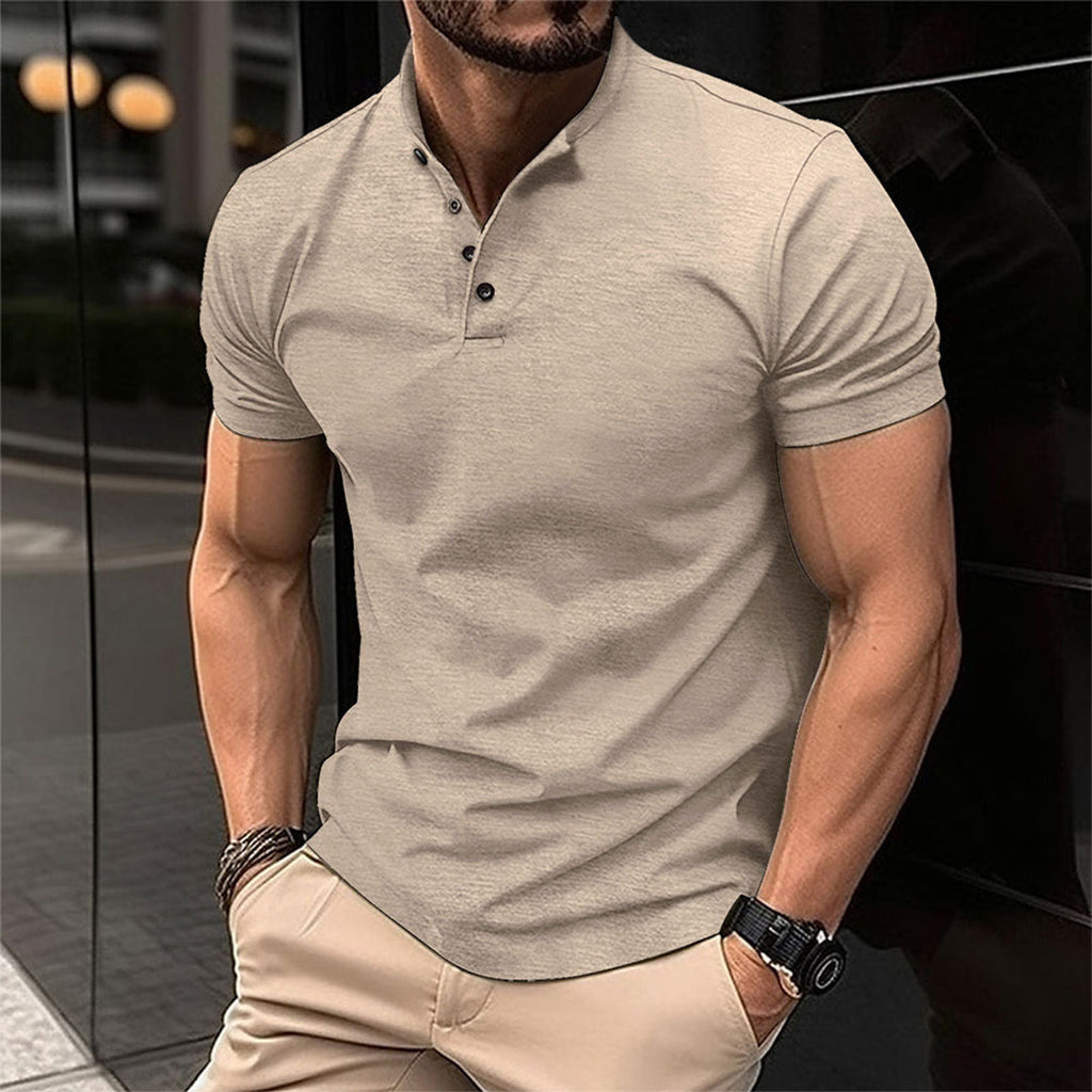 Maison Premium Men's Regular Fit Breathable Cotton Polo Shirt