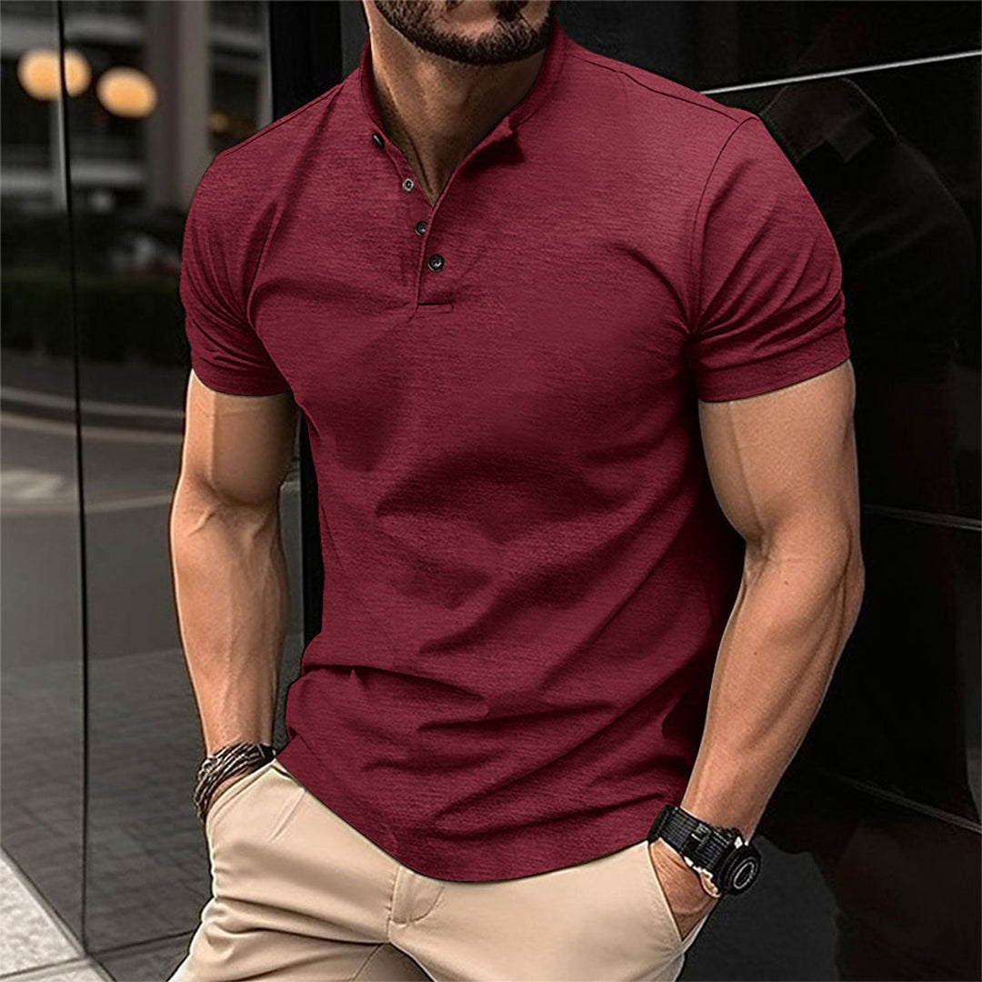 Maison Premium Men's Regular Fit Breathable Cotton Polo Shirt