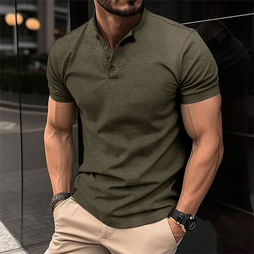 Maison Premium Men's Regular Fit Breathable Cotton Polo Shirt
