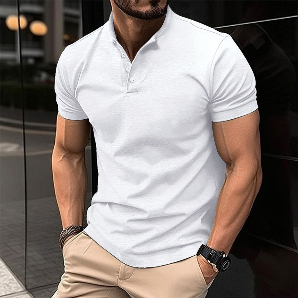 Maison Premium Men's Regular Fit Breathable Cotton Polo Shirt
