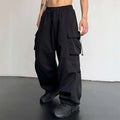 Men's Heavy Duty Multi Pocket Cargo Pants With Durable Fabric And Relaxed Fit