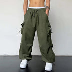Men's Heavy Duty Multi Pocket Cargo Pants With Durable Fabric And Relaxed Fit