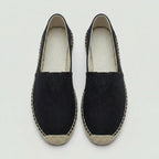 Men's Linen Espadrilles With Breathable Woven Upper And Jute Rope Sole