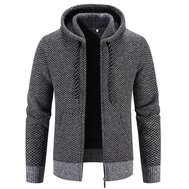Sammy Jackson Semi Knit Hooded Vest Warm Comfortable Streetwear Top