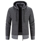 Sammy Jackson Semi Knit Hooded Vest Warm Comfortable Streetwear Top