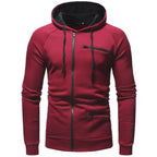 Sammy Jackson Mens Casual Full Zip Hoodie With Twin Pockets And Hem