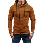 Sammy Jackson Mens Casual Full Zip Hoodie With Twin Pockets And Hem