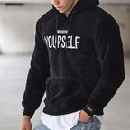 Sammy Jackson Men's Soft Hoodie with Front Pouch Pocket and Elastic Cuffs