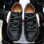Premium Men's Hand Stitched Leather Orthopedic Walking Sneakers