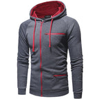 Sammy Jackson Mens Casual Full Zip Hoodie With Twin Pockets And Hem