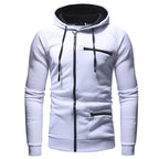Sammy Jackson Mens Casual Full Zip Hoodie With Twin Pockets And Hem