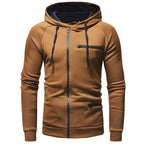 Sammy Jackson Mens Casual Full Zip Hoodie With Twin Pockets And Hem