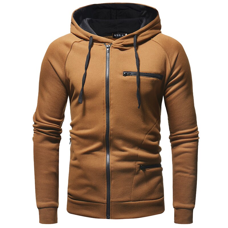 Sammy Jackson Mens Casual Full Zip Hoodie With Twin Pockets And Hem