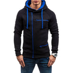 Sammy Jackson Mens Casual Full Zip Hoodie With Twin Pockets And Hem