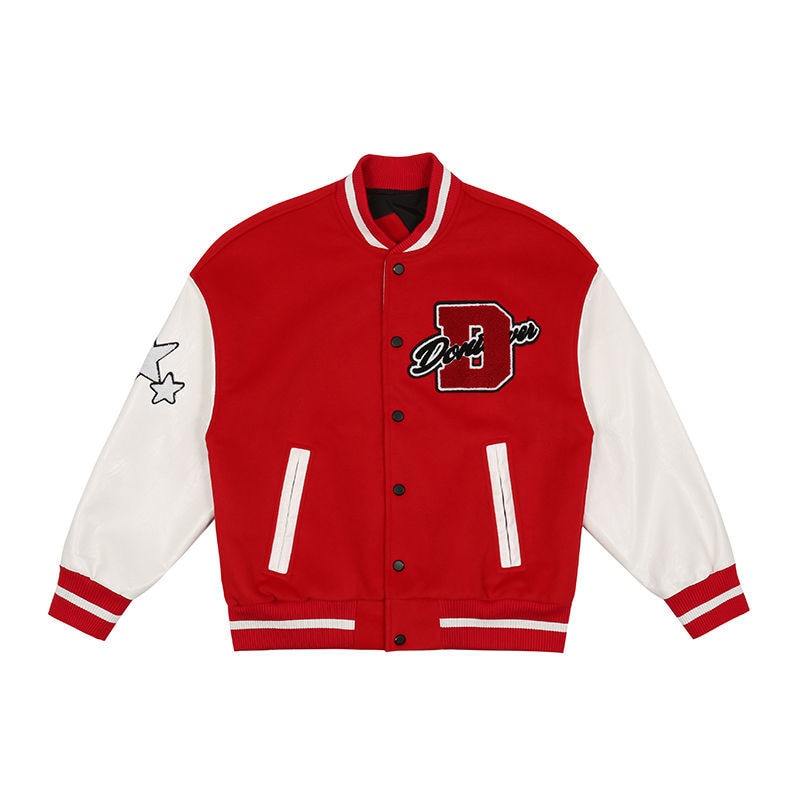 Sammy Jackson Men American Style Baseball Jacket With Warm Lining