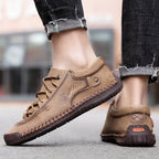 Premium Men's Hand Stitched Leather Orthopedic Walking Sneakers