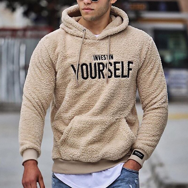 Sammy Jackson Men's Soft Hoodie with Front Pouch Pocket and Elastic Cuffs