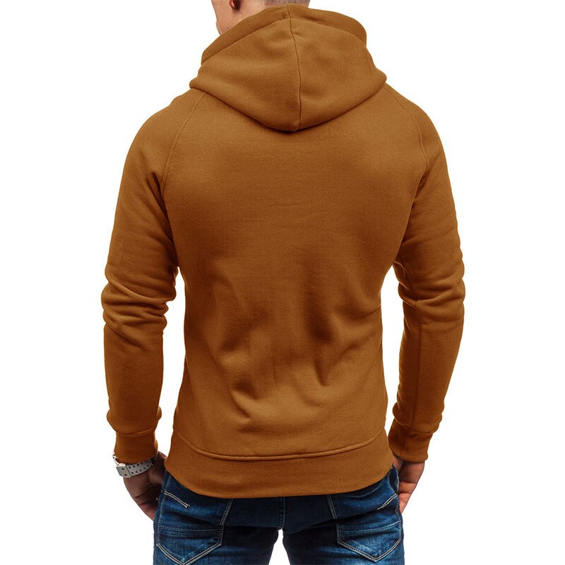 Sammy Jackson Mens Casual Full Zip Hoodie With Twin Pockets And Hem