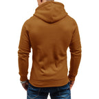 Sammy Jackson Mens Casual Full Zip Hoodie With Twin Pockets And Hem