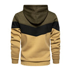 Sammy Jackson Authentic Patchwork Hoodie Featuring Warm Fleece