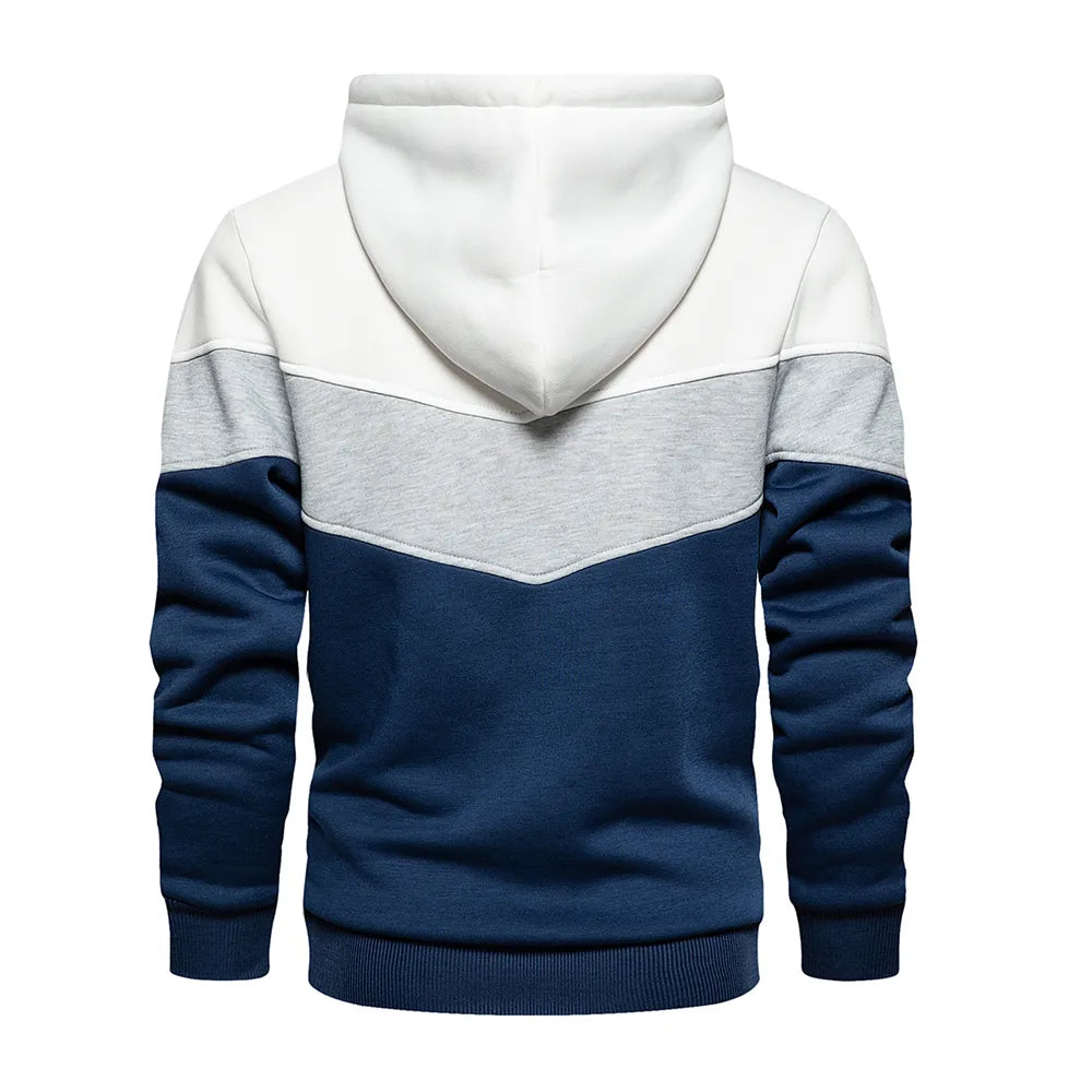 Sammy Jackson Authentic Patchwork Hoodie Featuring Warm Fleece