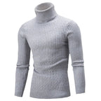 Sammy Jackson Slim Fit Casual Knit Turtleneck Pullover Sweater