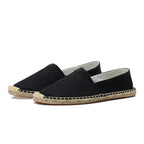 Men's Linen Espadrilles With Breathable Woven Upper And Jute Rope Sole