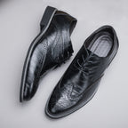 AeroStep Mens Ombre Lace Up Casual Shoes Black Gradient Size 10