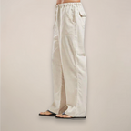 UrbanThreads Men Relaxed Fit Linen Blend Breathable Summer Pants