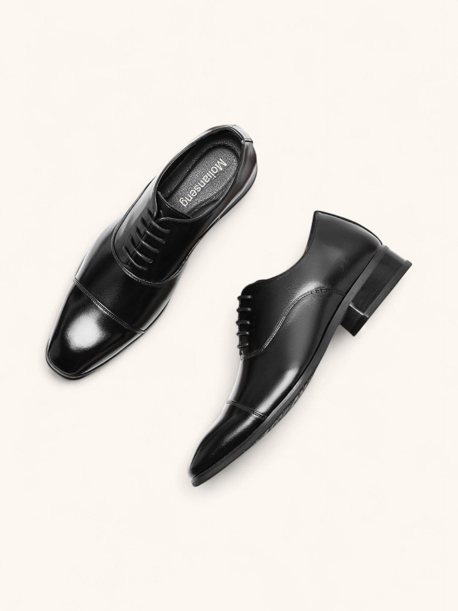 Men Oxford Dress Shoes Classic Premium Leather Formal Wear Collection