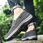 Men's Orthopedic Canvas Slip-On Sneakers With Cushioned Footbed