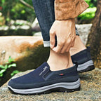 Men's Orthopedic Canvas Slip-On Sneakers With Cushioned Footbed